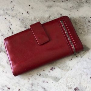 UO / Status Anxiety Foldable Red Leather Wallet